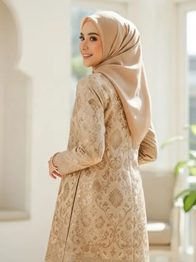 gamis brokat 2025 (Liputan6.com/Gemini.ai)