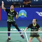 Aksi Tontowi Ahmad/Winny Oktavina Kandow pada babak pertama Korea Terbuka 2019, Selasa (24/9/2019). (PBSI)