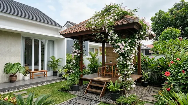 14 Tanaman Rambat yang Cocok untuk Gazebo, Suasana Sejuk Sepanjang Hari