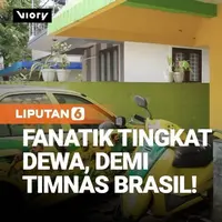 Fanatik Tingkat Dewa! Pria India Cat Rumah dan Mobil Demi Timnas Brasil