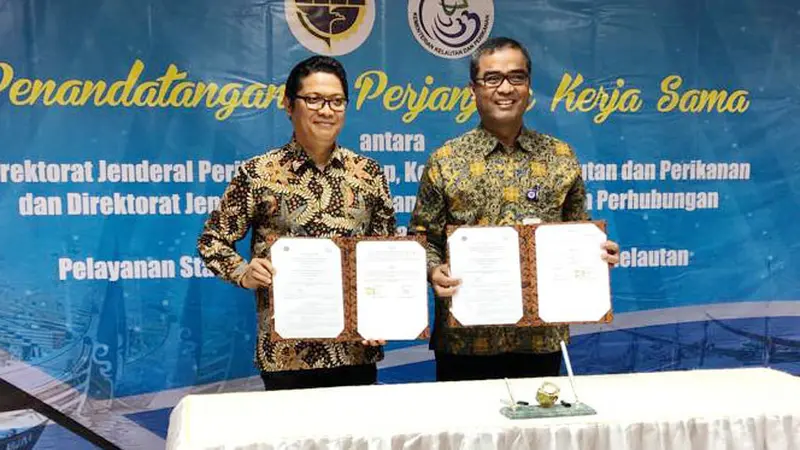 Kemenhub dan KKP Kerjasama dalam Pemberian Pelayanan Status Hukum Kapal Penangkap Ikan dan Kepelautan