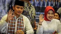 Agus Harimurti Yudhoyono dan Sylviana Murni. (Liputan6.com/Faizal Fanani)