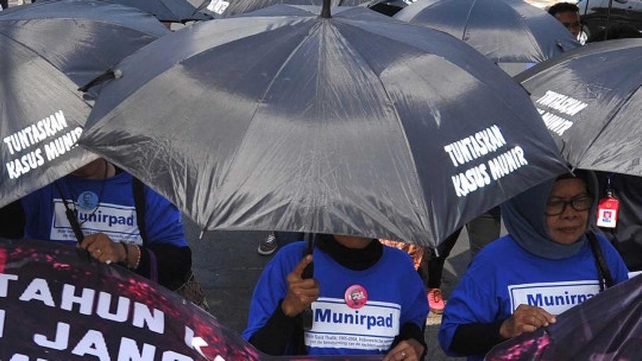 Massa KASUM gelar aksi solidaritas 11 tahun terbunuhnya Munir