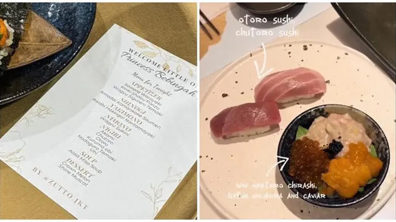 6 Potret Menu Omakase Erina Gudono, Ada yang Harganya Capai Rp 3 Juta