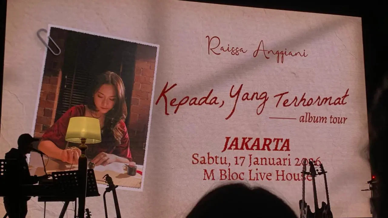 tur perdana raissa anggiani yang diselenggarakan di M Bloc Live House pada Sabtu (17/1/2026) (dok.Zikrah Nur Amalah/Liputan6.com)