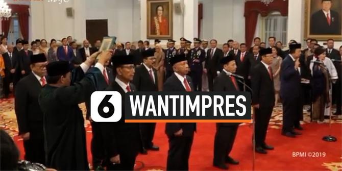 VIDEO: Jokowi Lantik 9 Anggota Wantimpres