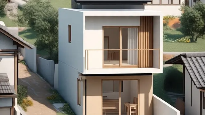 Model Rumah Tingkat yang Cocok di Lahan Sempit (Sumber Gambar: Meta AI)