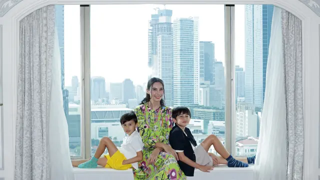 Foto liburan keluarga