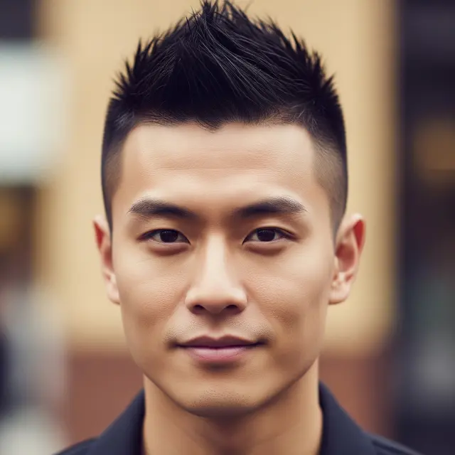 Short Spiky Mandarin Hair