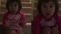 Video berisi ungkapan hati itu dibuat setelah gadis kecil ini melihat kedua orang tuanya bertengkar. 