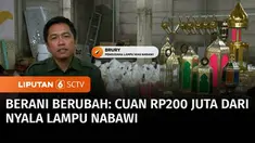 Cantiknya lampu-lampu nabawi dihasilkan dari tangan Brury dan para perajin di Kabupaten Boyolali, Jawa Tengah. Ramadan pun membawa berkah, omzetnya naik dua kali lipat. Inilah Berani Berubah episode Rp200 Juta dari Lampu Nabawi.