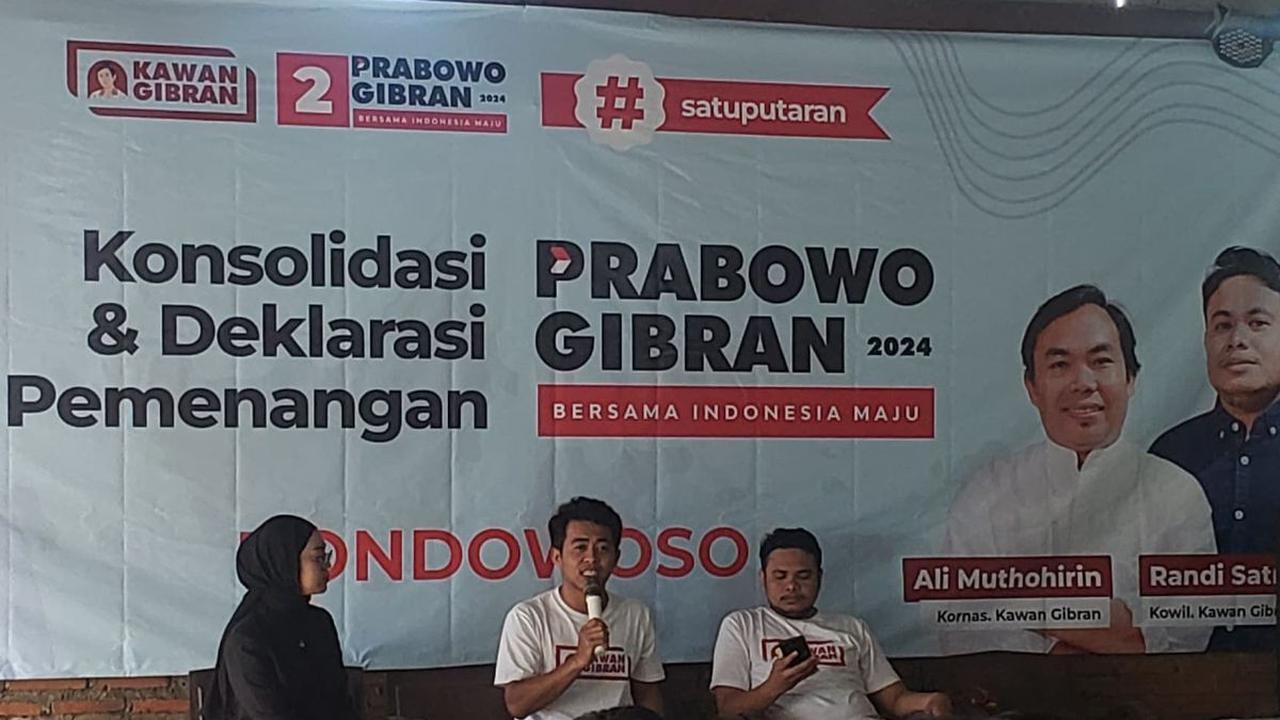 Relawan Gibran Bondowoso Siap Menangkan Prabowo-Gibran Satu Putaran di Pilpres