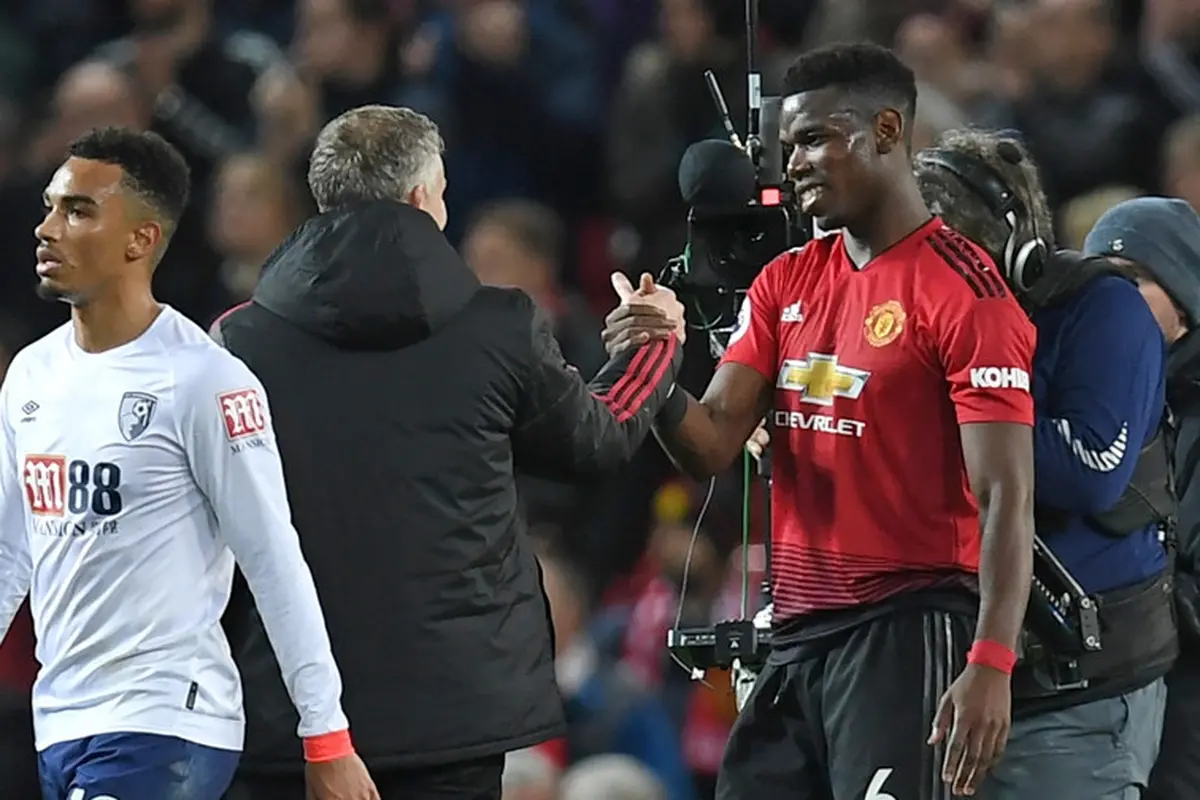 Gelandang Manchester United, Paul Pogba.