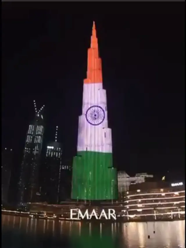 Bendera India di Burj Khalifa