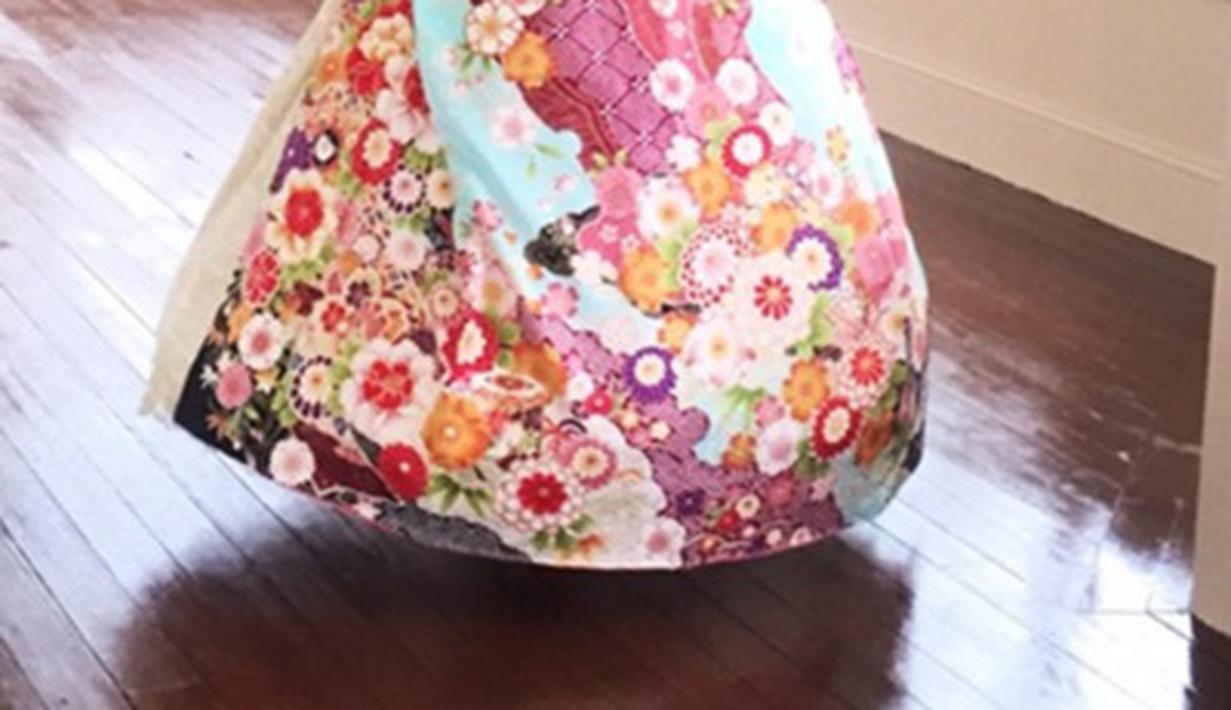 Cantiknya Pakaian Khas Kimono Ala Jepang Jadi Wedding Dress