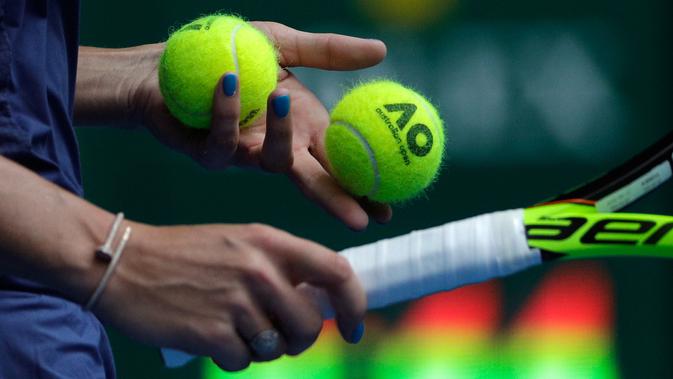 FOTO Warna  warni Cat  Kuku  Para Petenis Cantik  Australia 