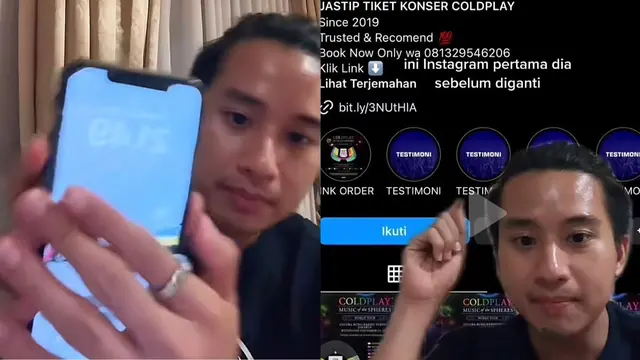 Curhat warganet kena tipu jastip tiket konser Coldplay di Jakarta