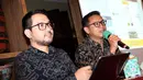 Dirut Mandiri Manajemen Investasi, Alvin Pattisahusiwa (kanan) saat memberikan paparan di Jakarta, Kamis (18/10). Melalui produk Kontrak Investasi Kolektif Dana Investasi Infrastruktur, MMI akan memenuhi solusi investasi. (Liputan6.com/HO/Wawan)