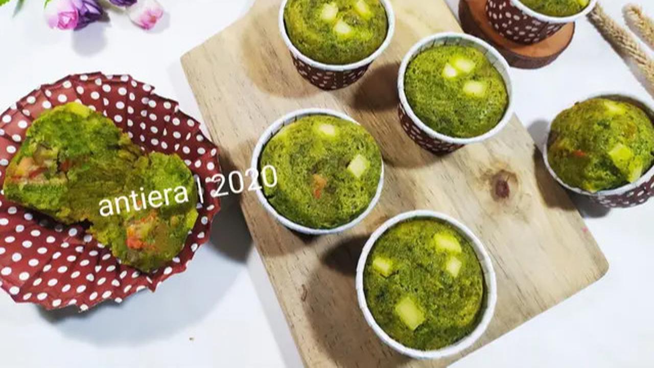 Ilustrasi Resep Muffin Sayuran Kentang Brokoli