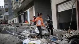 Delegasi Hamas telah berada di Kairo untuk berdiskusi dengan mediator Mesir mengenai jalan keluar dari perang yang telah berlangsung selama 18 bulan di wilayah Gaza, Palestina. (Eyad BABA/AFP)