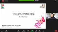 KBRI Bern mengadakan webinar spesial Ramadan bertema 'Kosmetik Halal'. Dok: Kemlu