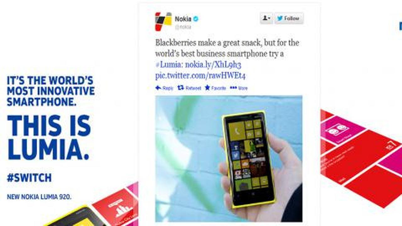 Nokia: BlackBerry tak ubah hanya seperti camilan kecil saja