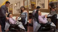 Momen Azka ajak Eca Aura bertemu keluarga Deddy Corbuzier. (sumber: Instagram/mastercorbuzier)