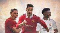 Ilustrasi - Darwin Nunez, Antony, Aurelien Tchouameni (Bola.com/Adreanus Titus)