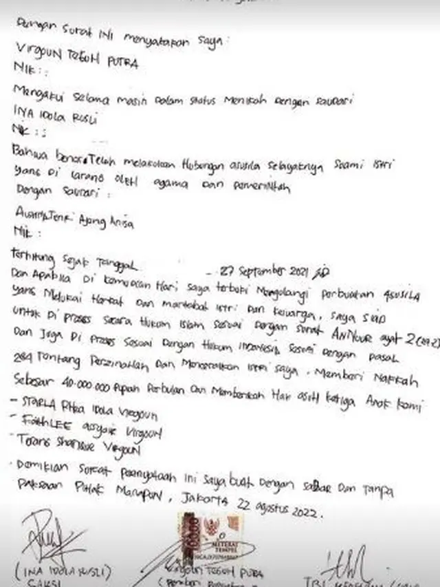 Surat pernyataan