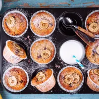 ilustrasi banana muffin/copyright Shutterstock