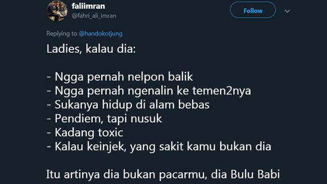 Jangan Terkecoh, Deretan Twit Kocak 'Bukan Pacarmu' Ini Bikin Kesal