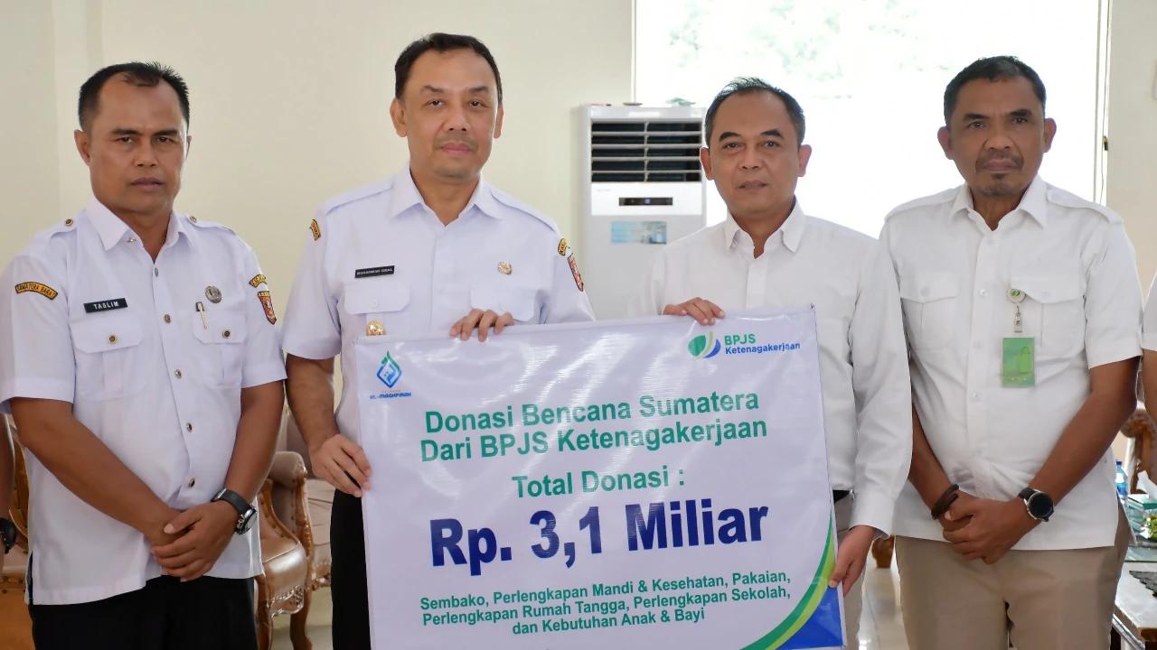 Peduli Kemanusiaan, BPJS Ketenagakerjaan Salurkan Bantuan 3,1 Miliar Bagi Korban Bencana Sumatra