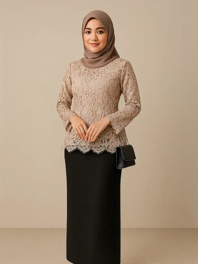 Baju Atasan Brokat Cocok Bawahan Apa? Ini 10 Padu Padan yang Tepat Supaya Tidak Norak/ Ilustrasi oleh AI