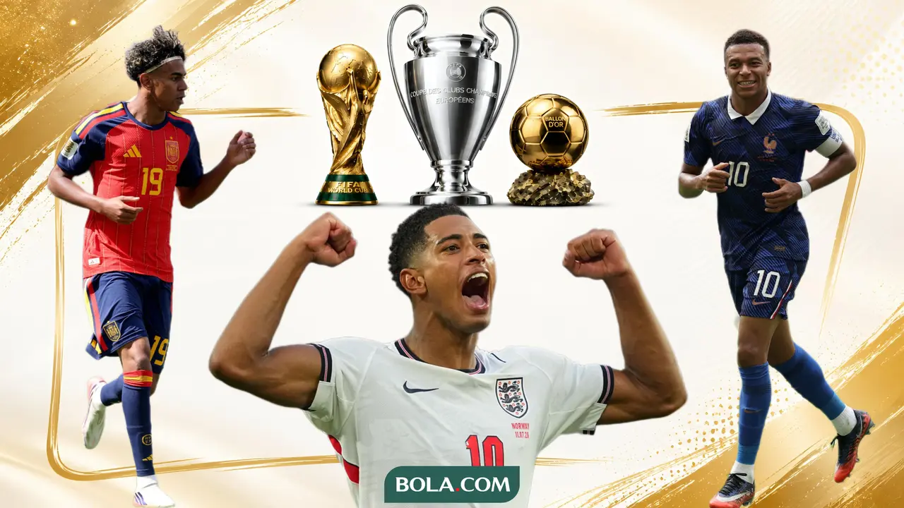 Lamine Yamal, Jude Bellingham, Kylian Mbappe