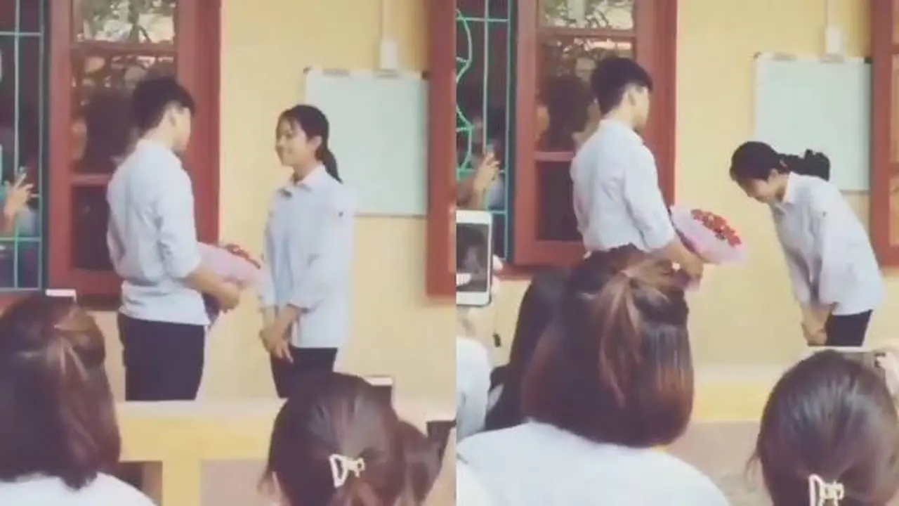 Viral, Cara Cewek Tolak Ungkapan Cinta Cowok di Sekolah Ini Bikin Perhatian