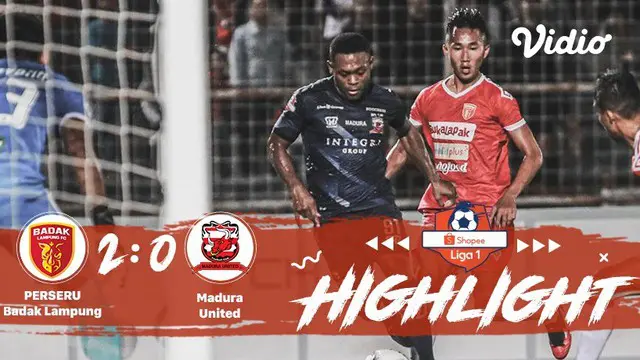 Babak Penyisihan #ShopeeLiga1 yang mempertemukan #Perseru Badak Lampung vs #Madura United pada hari Rabu (27/11/2019) berakhir den...