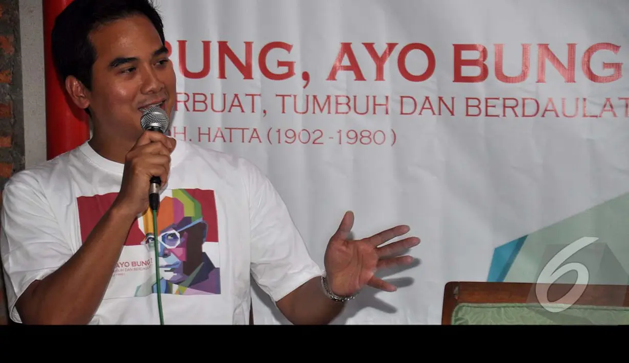 Salah satu peserta diskusi menyebut jasa Muhammad Hatta sebagai wakil presiden Indonesia pertama tak perlu diragukan. Sumbangan pemikirannya, terutama di bidang ekonomi dan politik masih relevan sampai sekarang (Liputan6.com/Miftahul Hayat)