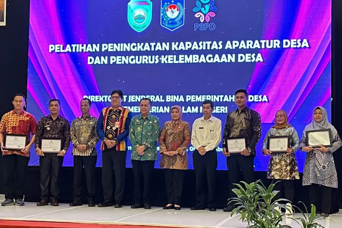 Penutupan Pelatihan Peningkatan Kapasitas Aparatur Pemerintah Desa Program Penguatan Pemerintahan dan Pembangunan Desa (P3PD) Tahun 2023, di Palembang, Rabu (8/11/2023) malam. (Istimewa)
