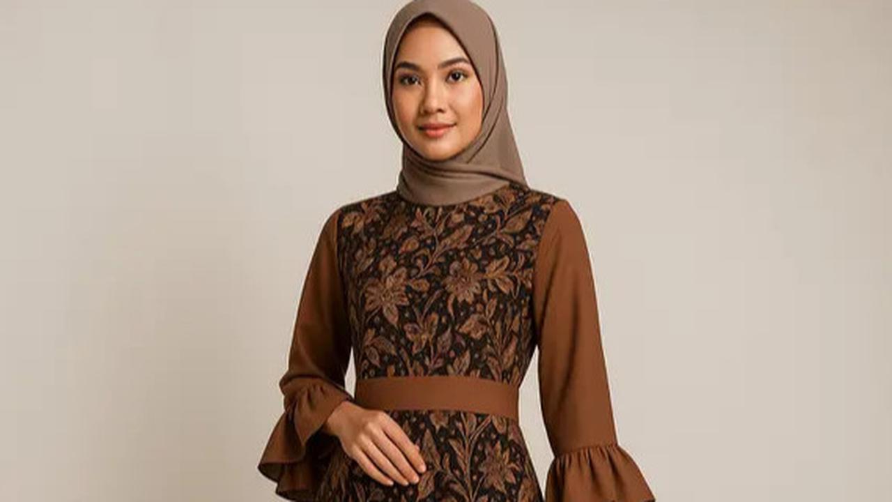 7 Model Gamis Batik dengan Kombinasi Rempel 2025, Anggun dan Cocok untuk Semua Acara