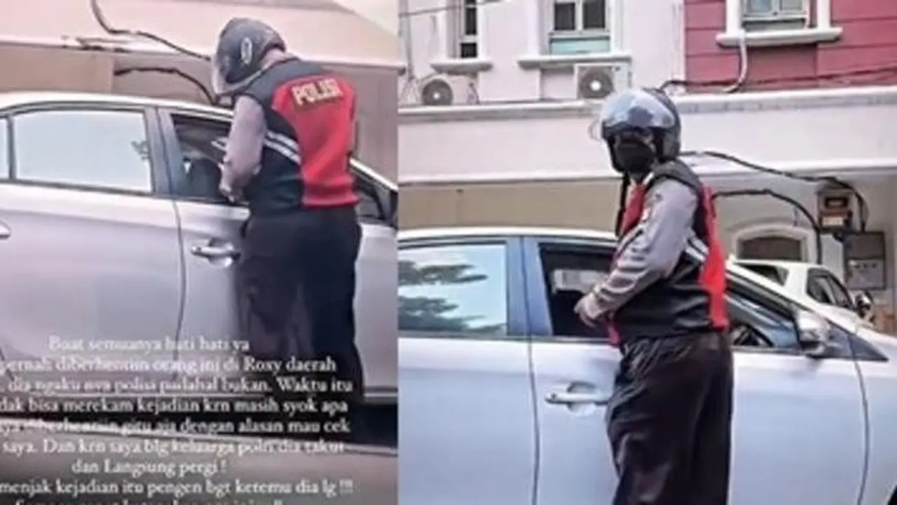 Pria Diduga Polisi Gadungan. Instagram/@terangmedia ©2022 Merdeka.com