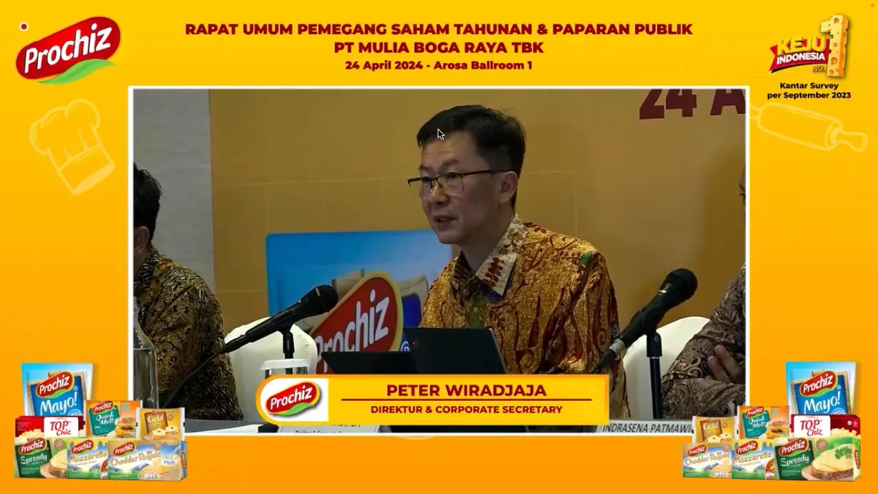 Rapat Umum Pemegang Saham Tahunan (RUPST) PT Mulia Boga Raya Tbk (KEJU) pada Rabu (24/4/2024). (Pipit/Liputan6.com)