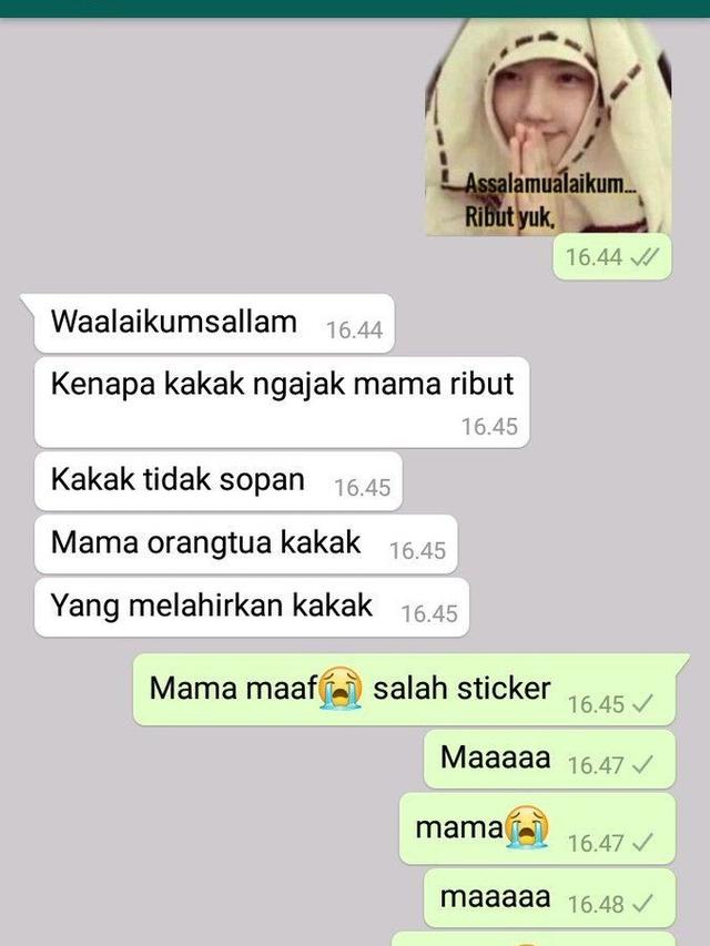 6 Chat Salah Kirim Stiker di WhatsApp Ini Bikin Deg-Degan