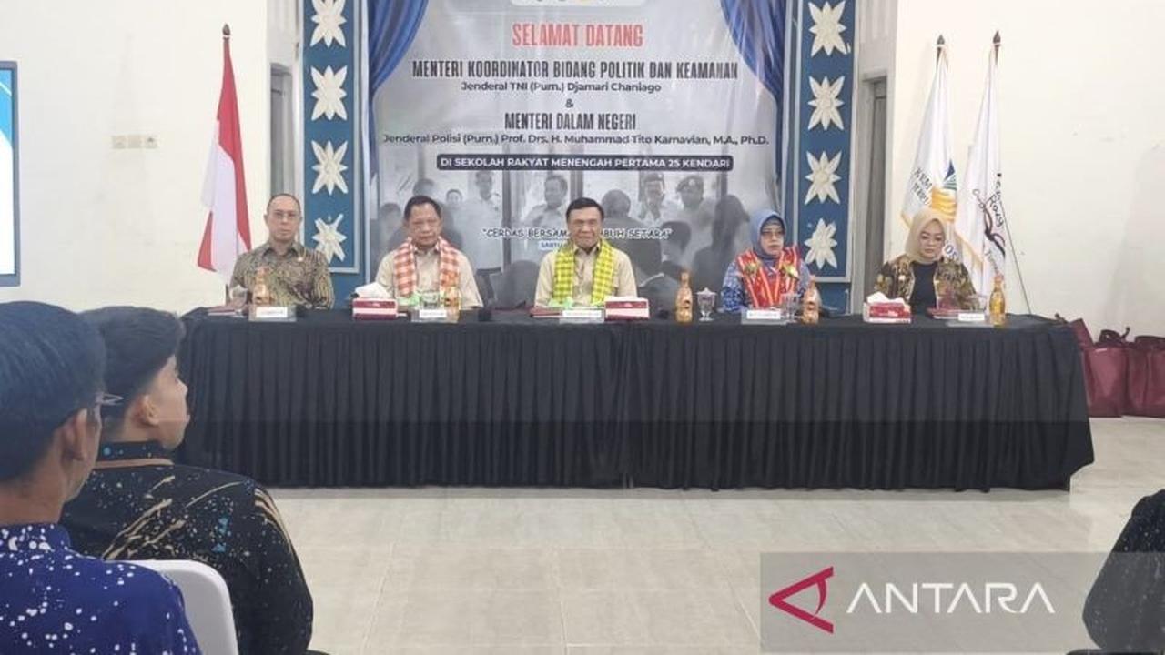 Kunjungan Menko Polhukam dan Mendagri Pastikan Program Sekolah Rakyat Kendari Berjalan Optimal