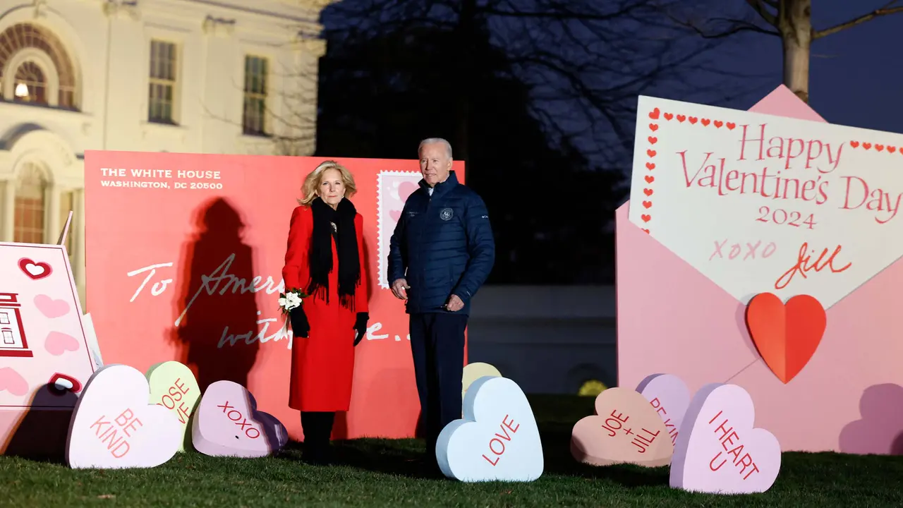 Potret Romantis Presiden AS Joe Biden dan Ibu Negara Jill Biden di Hari Valentine