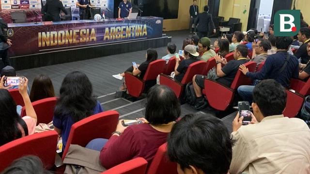 Shin Tae-yong, Konferensi Pers Timnas Indonesia vs Argentina