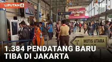 1.384 Pendatang Baru Tiba di Jakarta, 16% Pengangguran