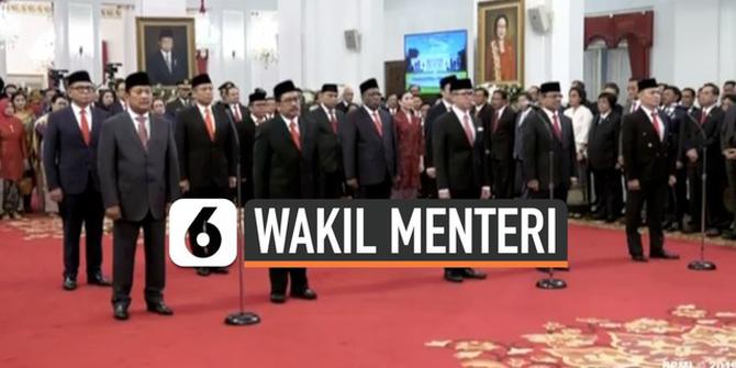 VIDEO: Detik-Detik Pelantikan 12 Wakil Menteri Kabinet Indonesia Maju