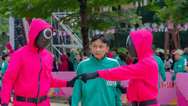 Red Light Green Light ala Squid Game di GBK. (dok. Netflix)
