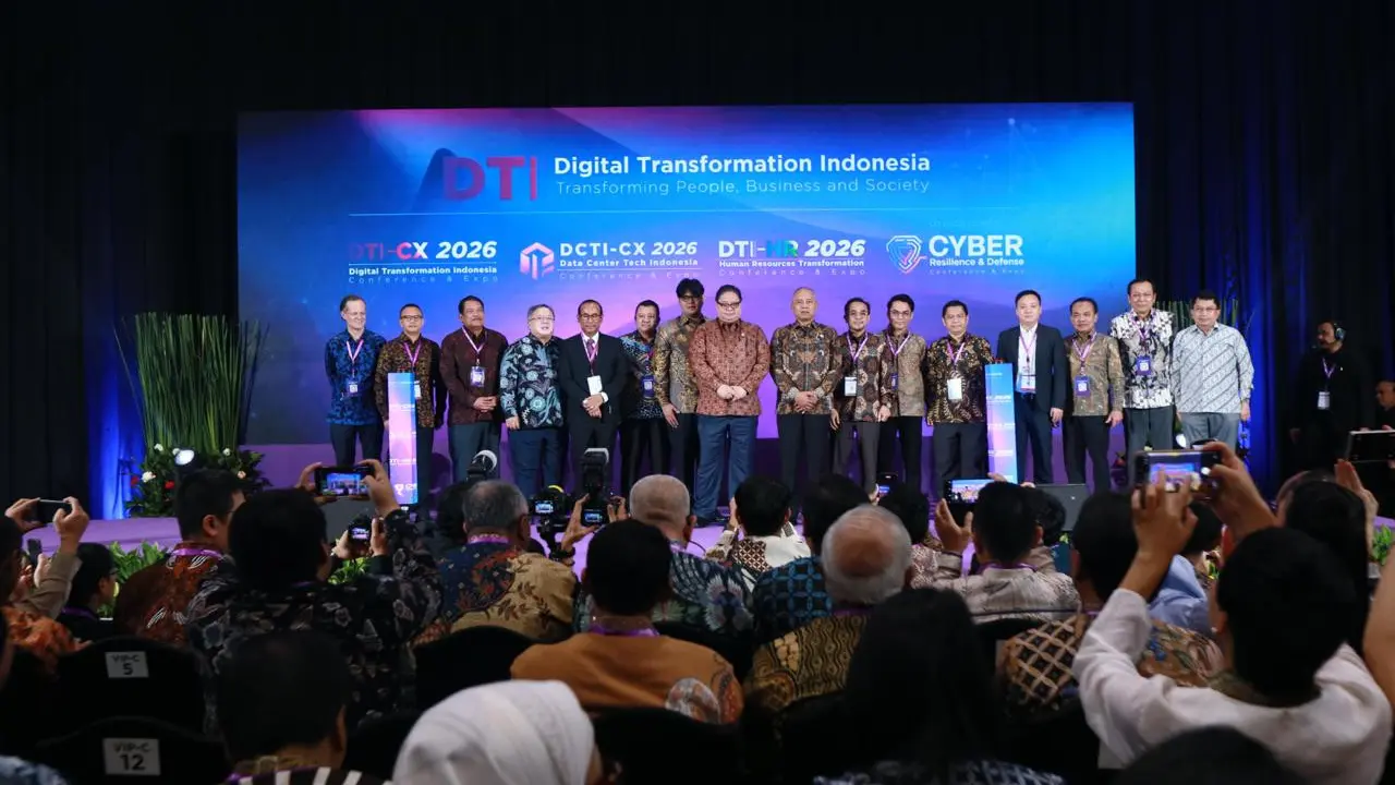Pembukaan konferensi teknologi DTI Series 2026. Credit: Adhouse Clarion Events