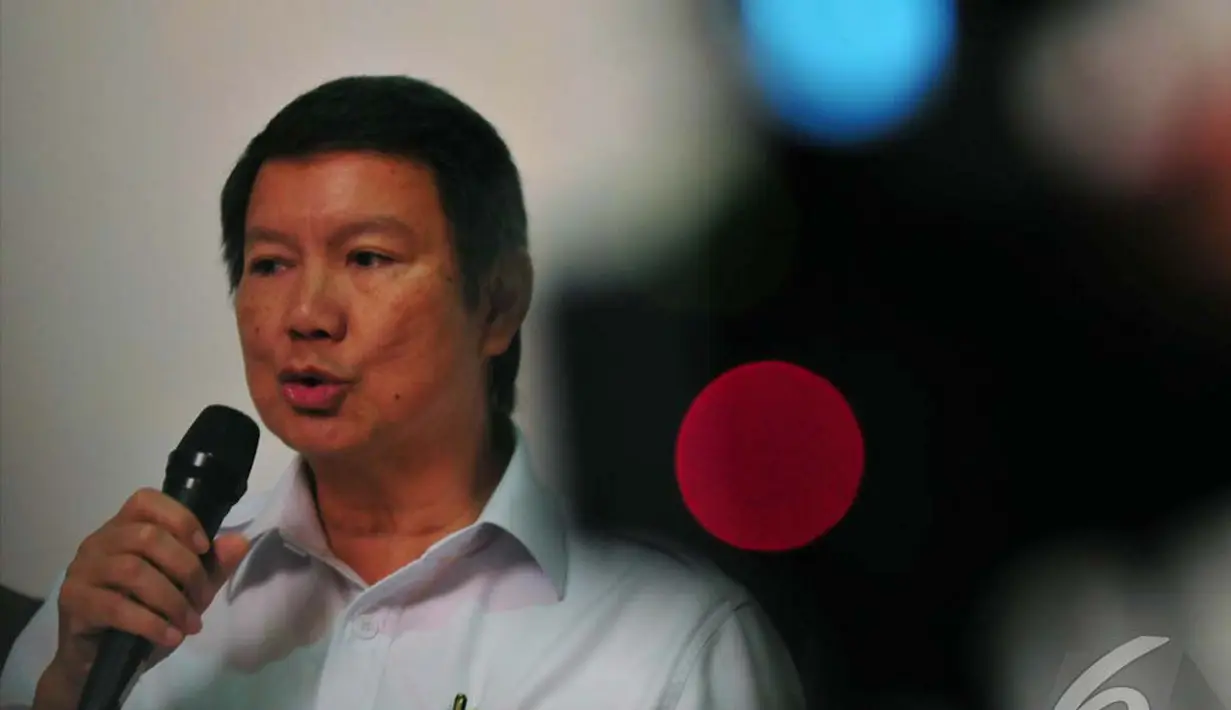 Adik kandung Prabowo Subianto itu mempertanyakan motif kemunculan Allan Nairn pada tahun 2014 saat ini, Jakarta, Selasa (15/07/2014) (Liputan6.com/Johan Tallo)